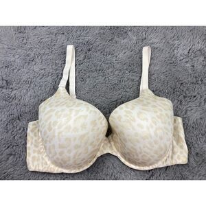 Victoria’s Secret lined perfect coverage tan/ white cheetah print bra